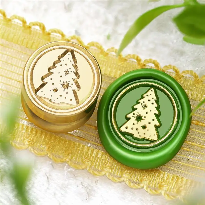 Plant Wax Seal Stamp Brass Head 15mm For DIY Sealling Wax Stamp Envelope Wedding Invitation Gift Wrap Scrapbooking Decorative