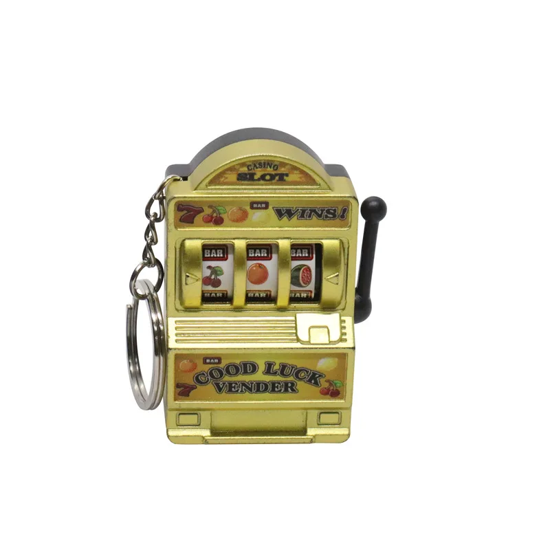 Obst-Schlitzmaschine, Schlüsselanhänger, Glücksbringer, Jackpot-Schlüsselanhänger, Mini-Casino-Anhänger, Taschenanhänger, originelle Geschenke für Kinder und Erwachsene – Detail 6