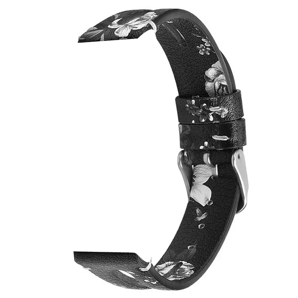 

Replacement for Fitbit Charge 3 Leather Wristband Hollow Style Adjustable Wrist Replace Strap