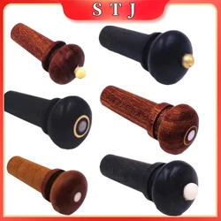 10 pcs violin endpins 4/4/3/2/1 fiddler Tail Nail ebony jujube rosewood endpin Pegs Tail Plugs Chin Rest Wood part accessories