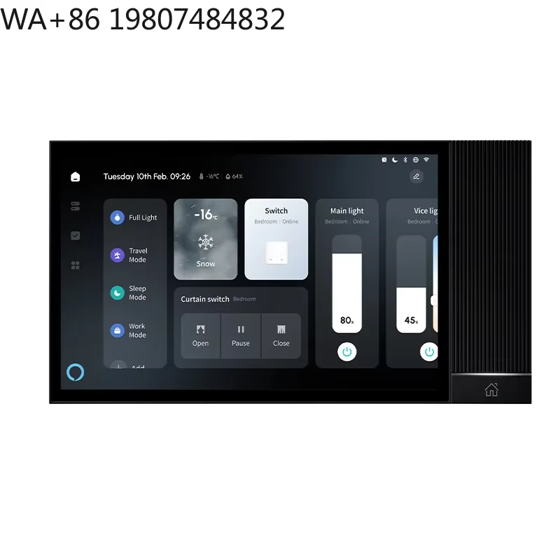Android Smart Home Central Touch Panel WiFi Zigbee Gateway Voice Playback Google Home Scene Automation Controller