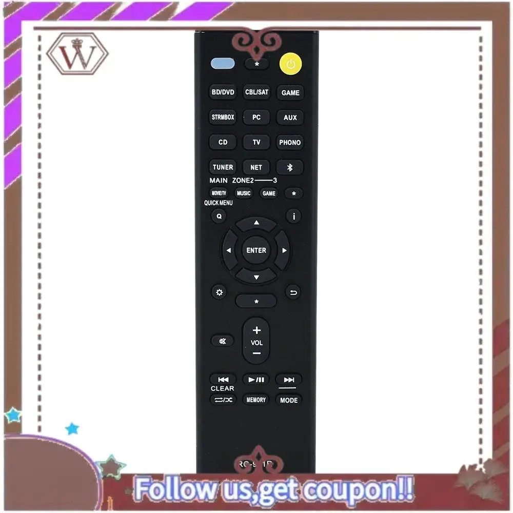 ABBG-RC-911R For Onkyo AV Power Amplifier Remote Control TX-RZ810 TX-NR575E