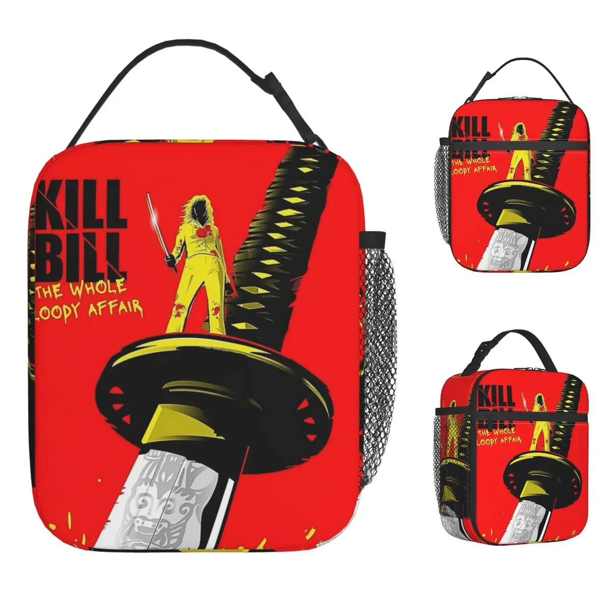 

Kill Bill The Bride Сумка для обеда Повседневная коробка для обеда Пикник Портативная сумка для еды для девочек Водонепроницаемая сумка-холодильник с принтом