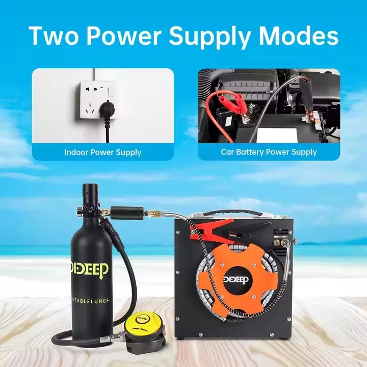 

Gold Seller 12V/110V/220V Stainless Steel Aluminum Car Tire Pump Portable Scuba Diving Cylinder Inflator Fast Inflation SUV Tra