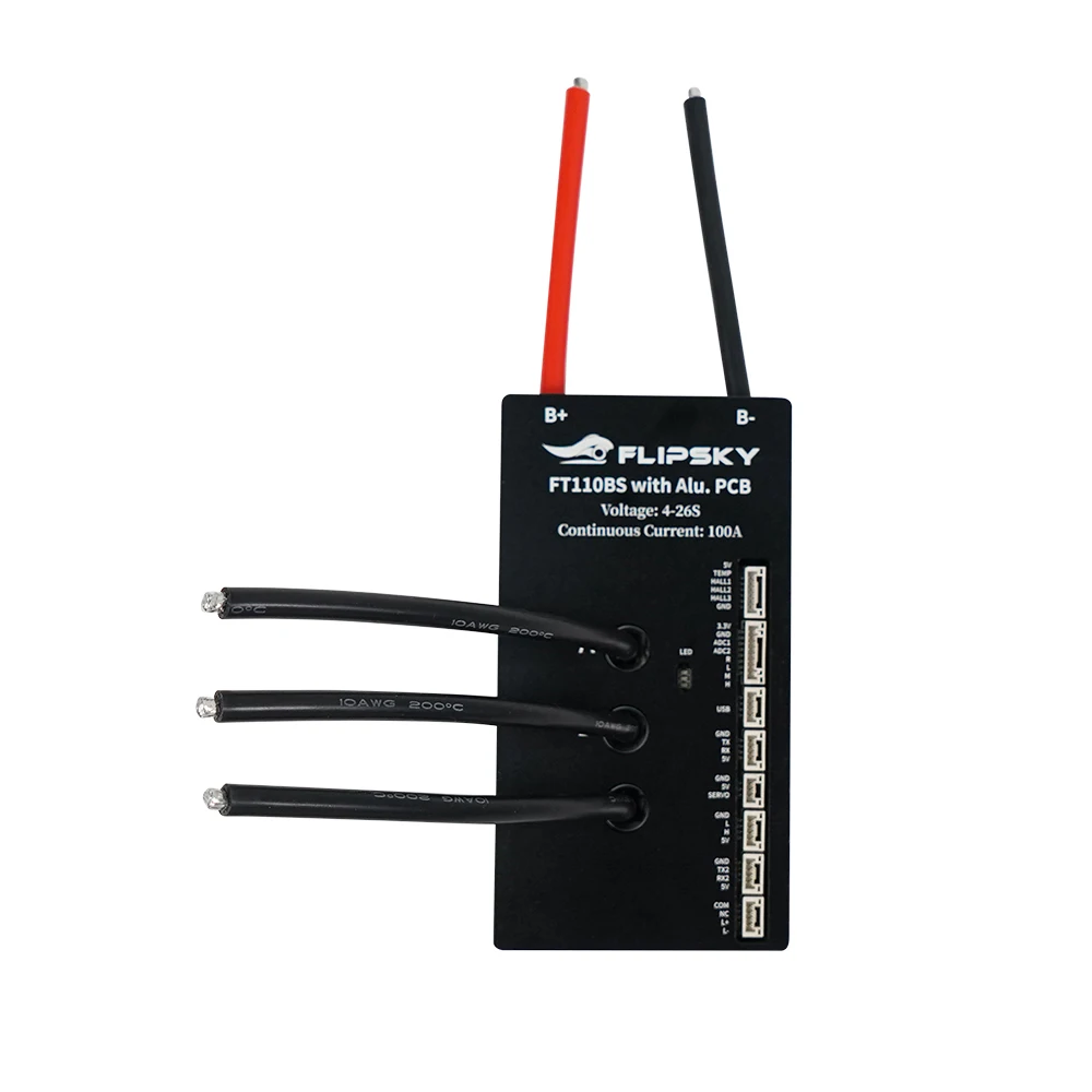 Flipsky Ft110bs Hoogspanning 110v 100a Met Aluminium Pcb Voor Elektrische Skateboard Ebike Speed Controller Elektrische Scooter