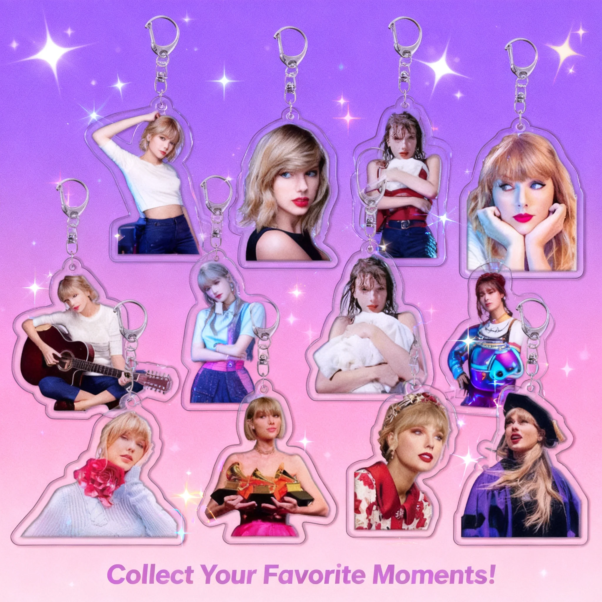 

Taylor Swift Acrylic Keychain Pendant Figure Collectible Gift Toy Novelty