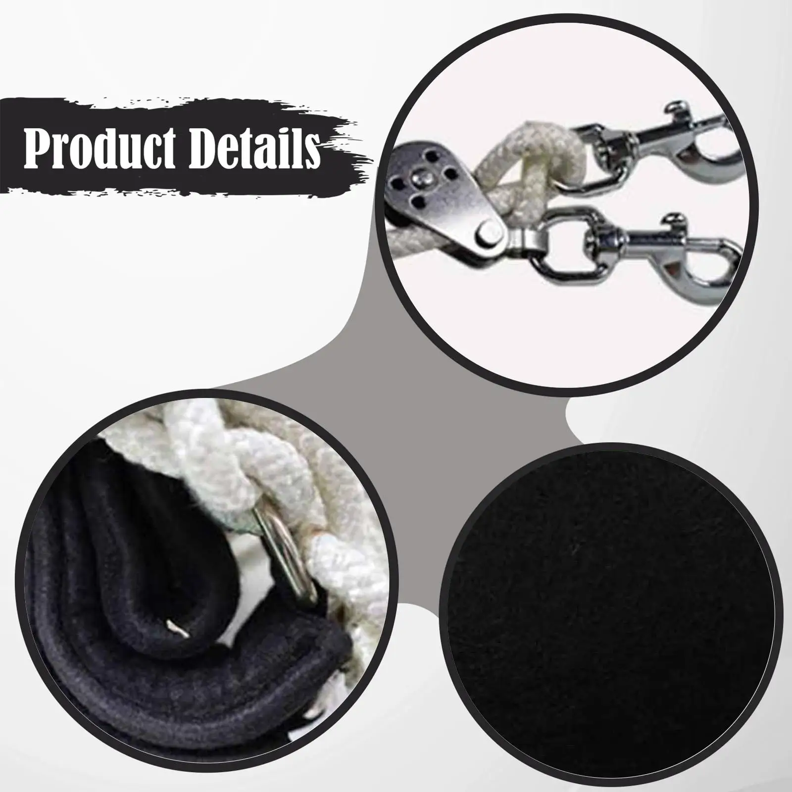 حبل من الرصاص للحصان، التحكم في الحصان، قفل تعديل بكرة الرصاص للتدريب الرائد شديد التحمل، أداء الخيول، #5