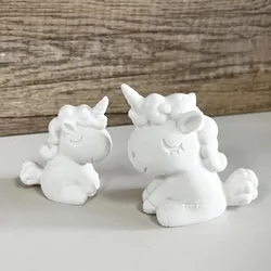 Cute Animal Unicorn Silicone Molds For Candles Resin Epoxy Mould Handmade Tools for Birthday Cake Decoration Biscuits Gifts