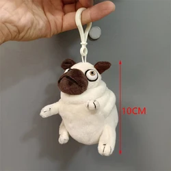 Kawaii Plush Toys Ugly And Cute Sand Dog Sitting Pug Dogs Toy Key chain Stuffed Dolls For Kids Children Birthday Gift