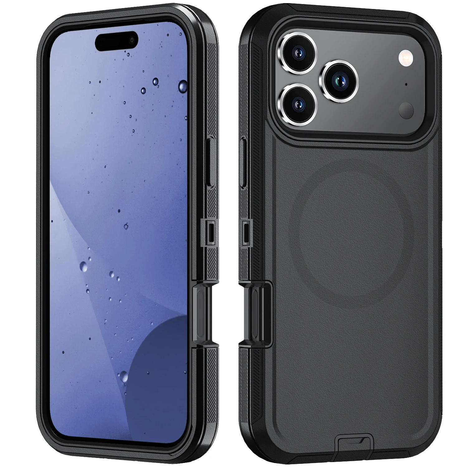 Armor Schokbestendig Defender Cover Voor iPhone 11 12 13 14 15 16 17 Air Plus Pro Max Voor Magesafe Magnetische Draadloze Lading Case - afbeelding 2