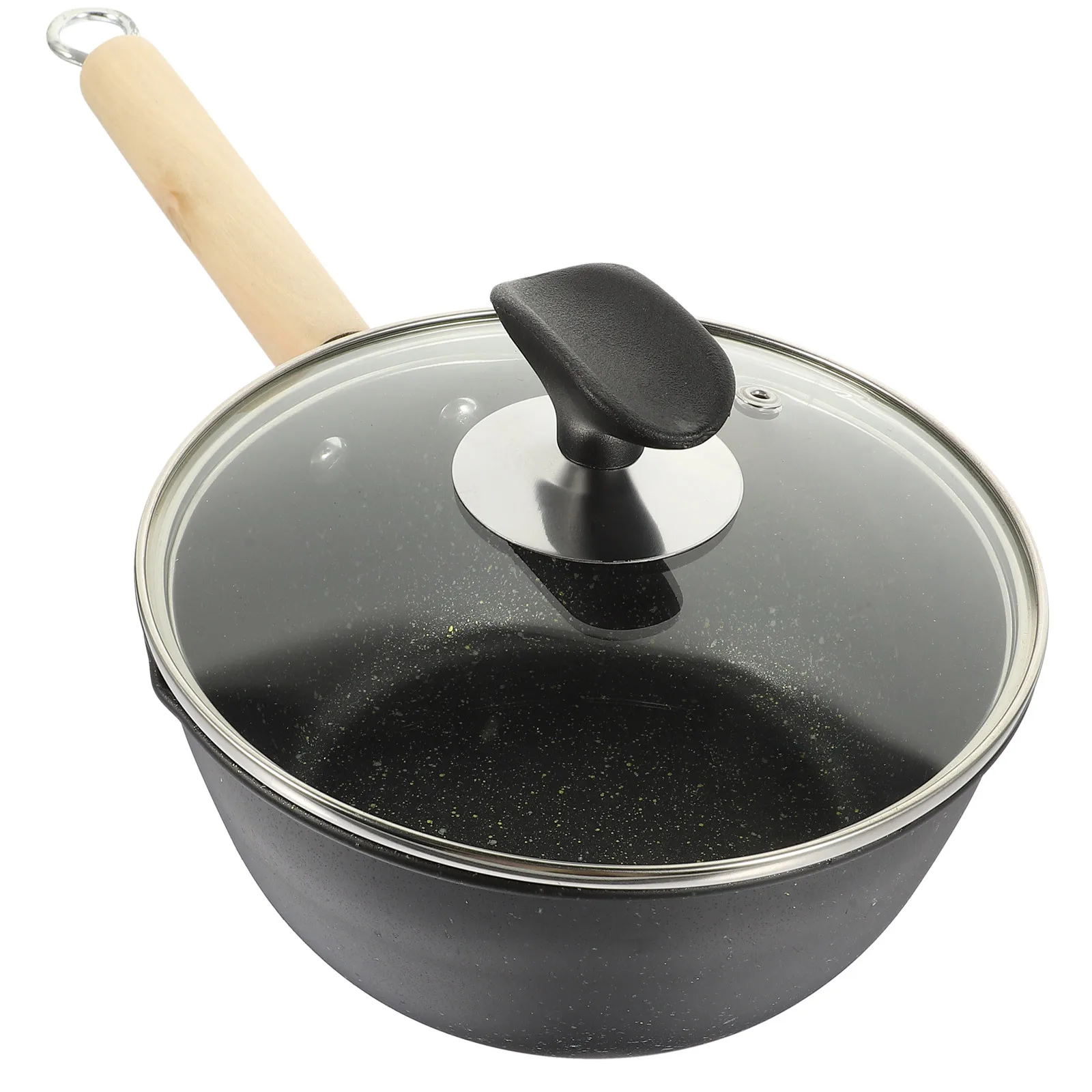 

1 шт., 20 см, камень Maifan, антипригарная кастрюля для молока, герметичная кастрюля для детского питания, суповая кастрюля, утолщенное подвесное кольцо для горшка