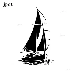 CMCT fun yacht ship wave decoration high quality silhouette vinyl accessories 16cm * 10cm waterproof Car Sticker