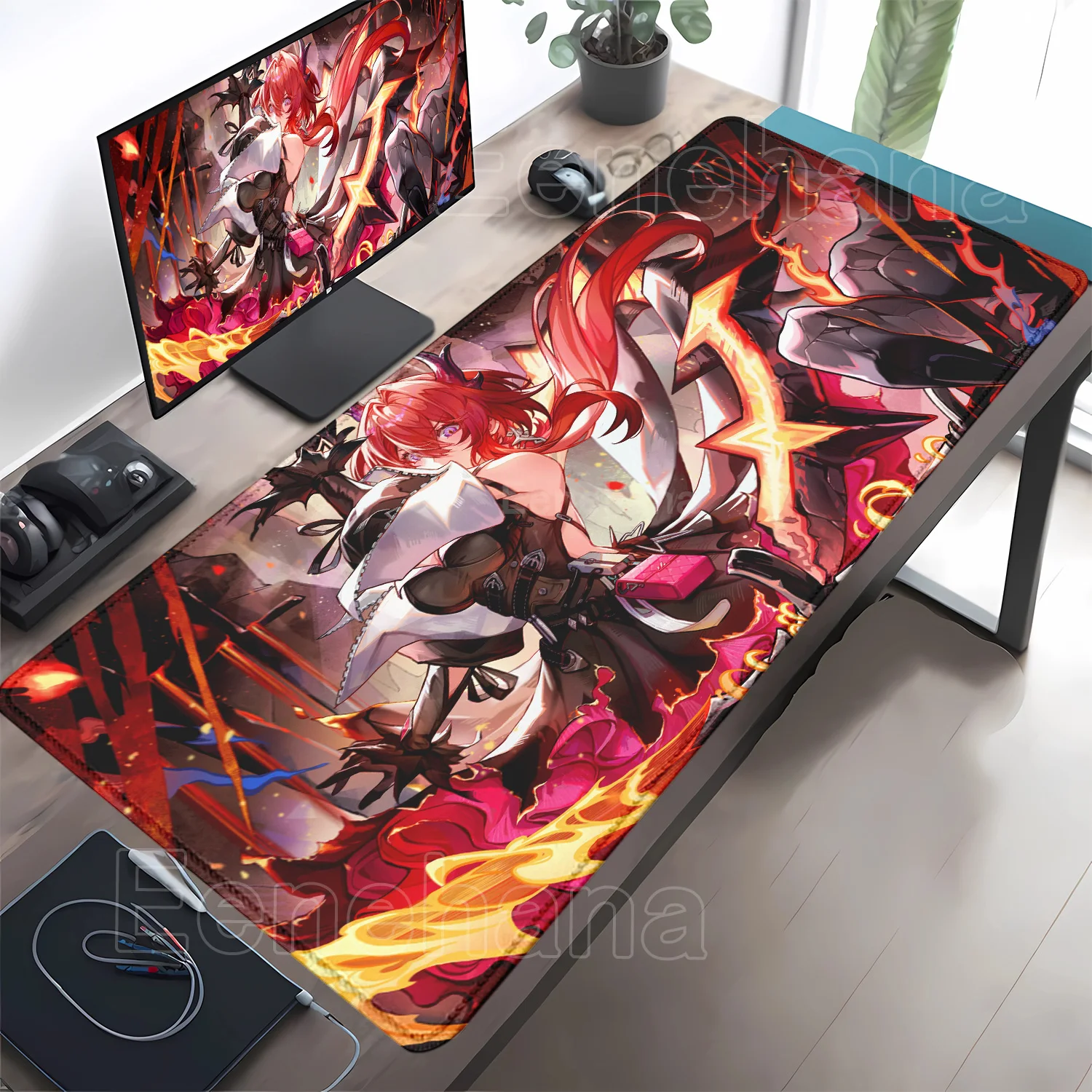 Yvonne Arknights Endfield Mouse Pad Gaming Non-slip Rubber Gaming Large 900X400cm Mousepad HD Printing Desk Mat Office Mouse Mat