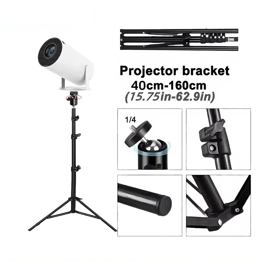 Ausziehbare 160 cm Projektorhalterung, Reisestativ, fotografischer Beleuchtungsständer für Magcubic HY300Pro und HY320mini Projektor