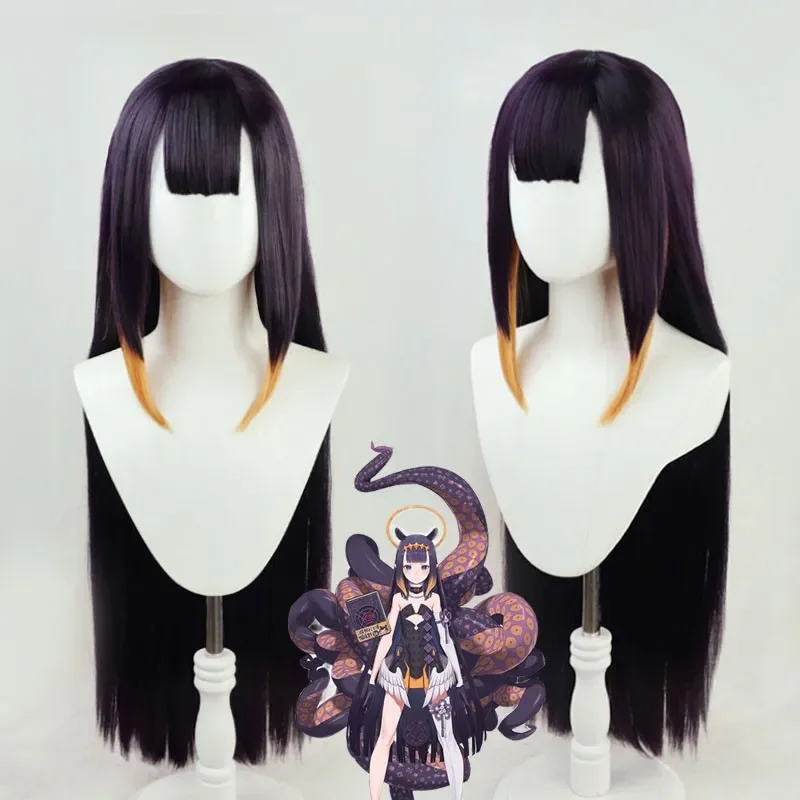 3 Types Anime wig VTuber Hololive Ninomae Ina’nis Hair Cosplay Costume  Wig Heat Resistant Synthetic Hair Wig+ Free Wig Cap