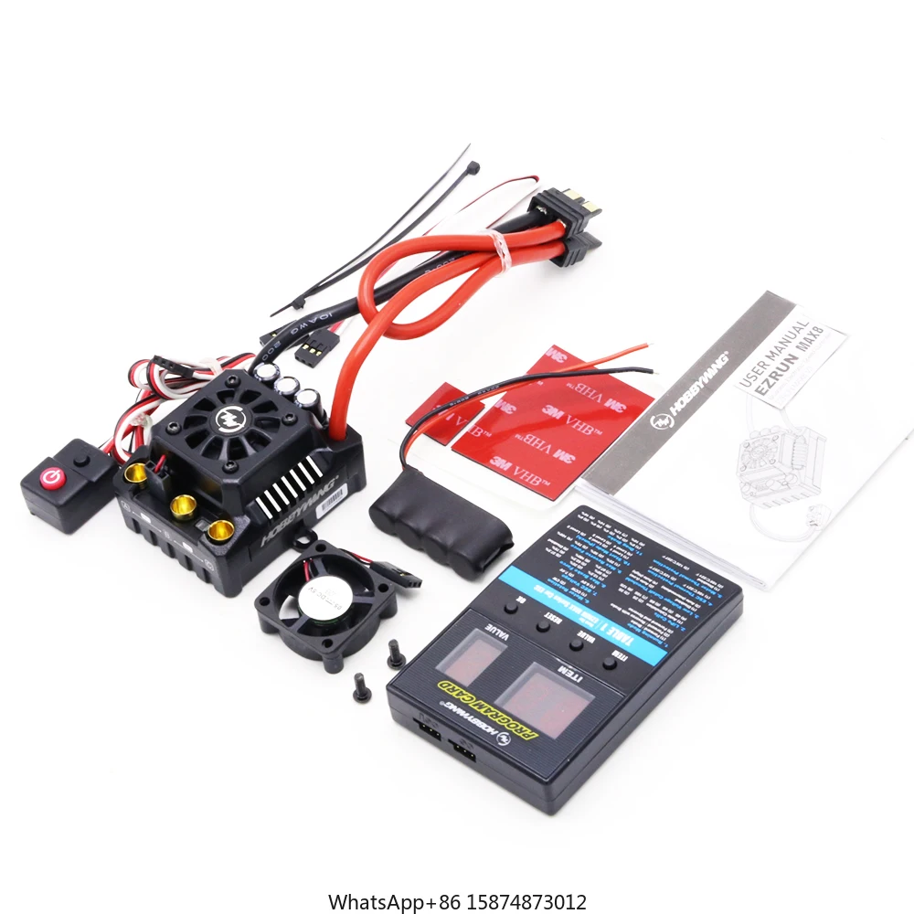 EzRun Max8 v3 150A Waterproof Brushless ESC T / TRX Plug + 4274 2200KV Mo tor +LED Programing for 1/8 RC Car Truck