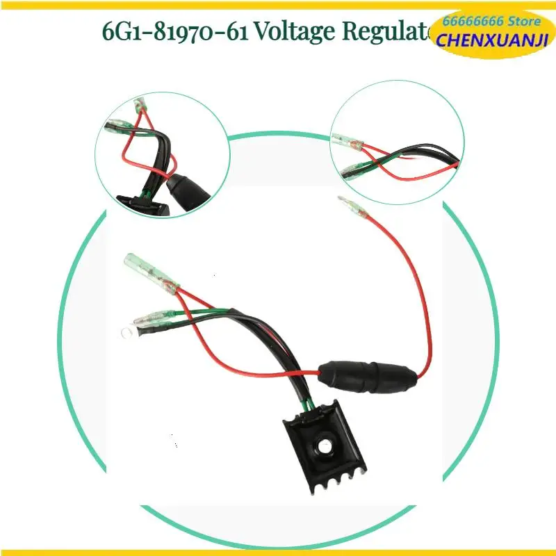 

6G1-81970-61 Voltage Regulator Rectifier – Compatible with F15A, F13.5, F9.9C, E60H Outboards (6HP to 70HP)