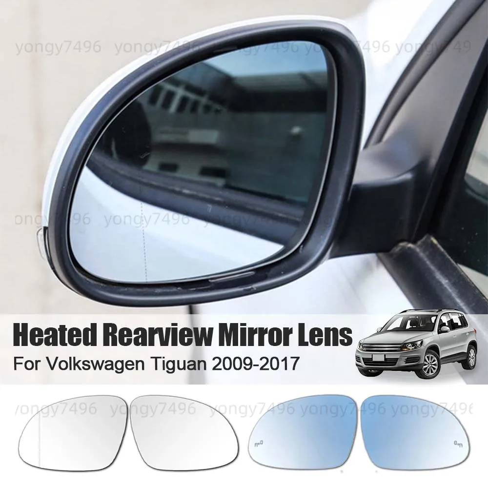 

Car Wide Angle Heated RearviewMirror Lens For Volkswagen Tiguan 2009-2017