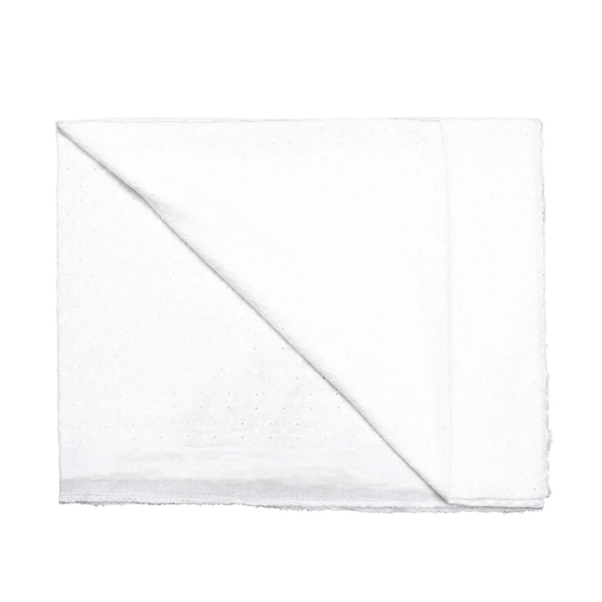 

White Lace Fabric Flower Border for DIY Handmade Clothing Wedding Dress Decorative Border Cotton Embroidered Applique Lace Trim