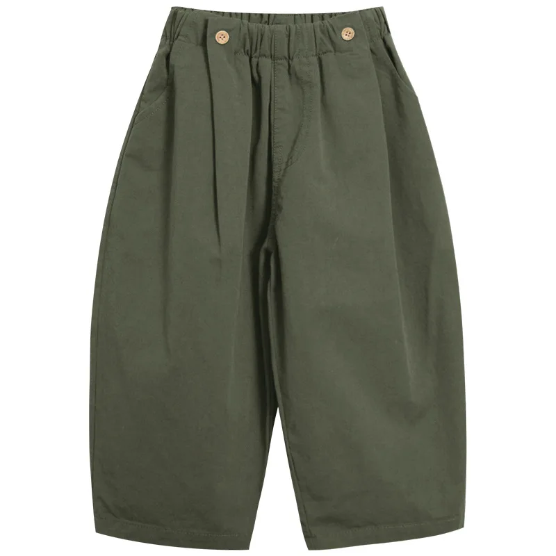 Children Clothing Boys Casual Pants 2024 Autumn Spring and Autumn Loose Pants Korean Style Simple Fashionable Kids Pants