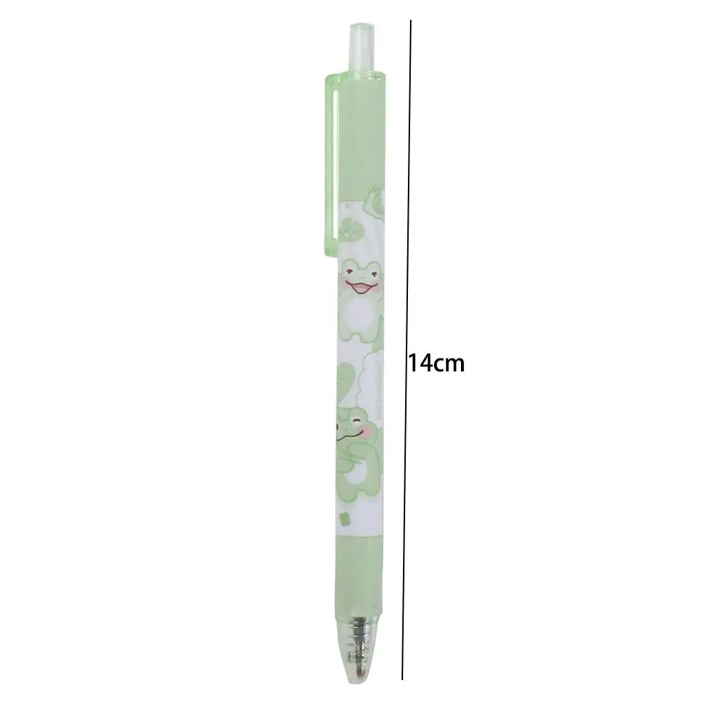 

Cute Smooth Student Stationery School Supplies Funny Office Gift Press Black Ink Pens Neutral Pen Frog Manual Gel Pens Sign Pen