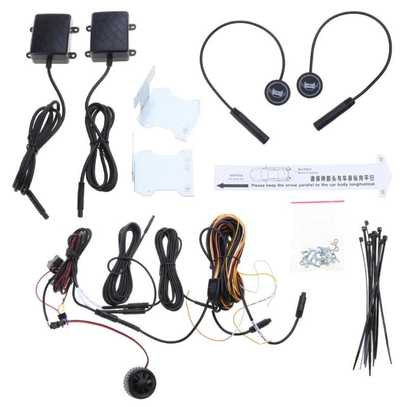 

Car BSD Blind SpotRadar Detection System Microwave Sensor Change Lane Driving Assistance Reversing RadarSensor Universal