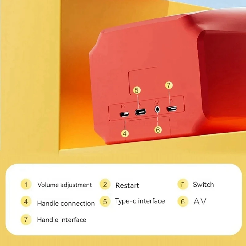 H7 레트로 향수 TV 게임 콘솔, 3.5 인치 스크린 740 클래식 게임 듀얼 플레이어, 향수 홈 TV 게임 컨트롤러