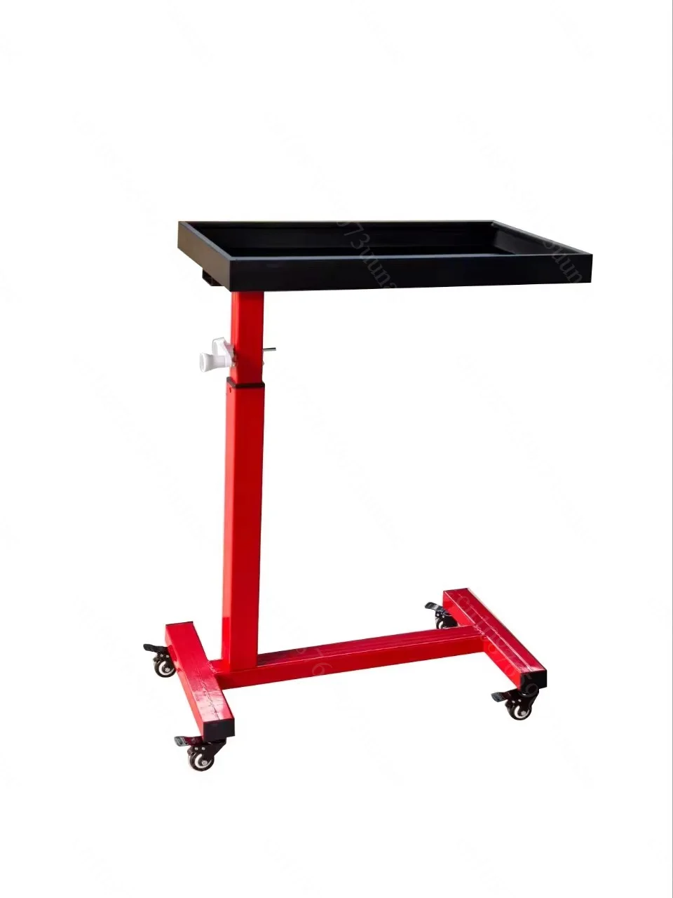 Garage Auto Maintenance Tool Cart, Mobile Workbench with Silent Casters and Adjustable Tray
