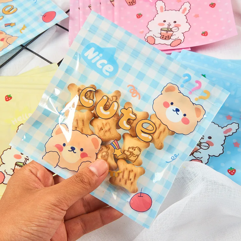 TETP 50Pcs Mini Ziplock Bags Home Party Cookies Candy Chocolate Packaigng Travel Hairpin Jewelry Display Storage Child Favors