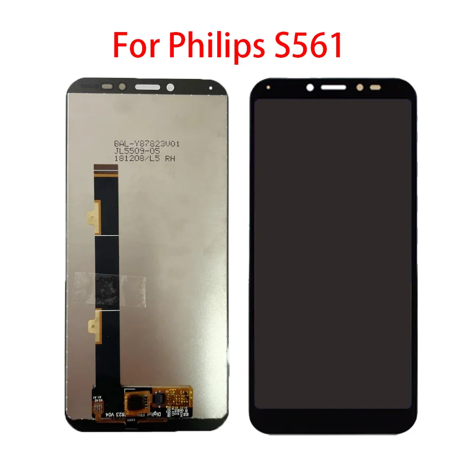 

ЖК-дисплей 5,45 дюйма для Philips S561 S 561, ЖК-дисплей с сенсорным экраном, дигитайзер, панель в сборе, датчик, запасные части, инструменты