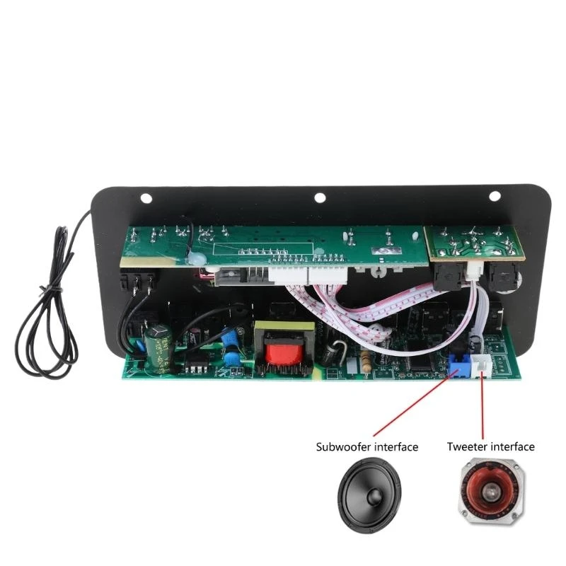 Y2GD Portable Bluetooth5.0 Board amplificador com placa exibição para entusiastas bricolage