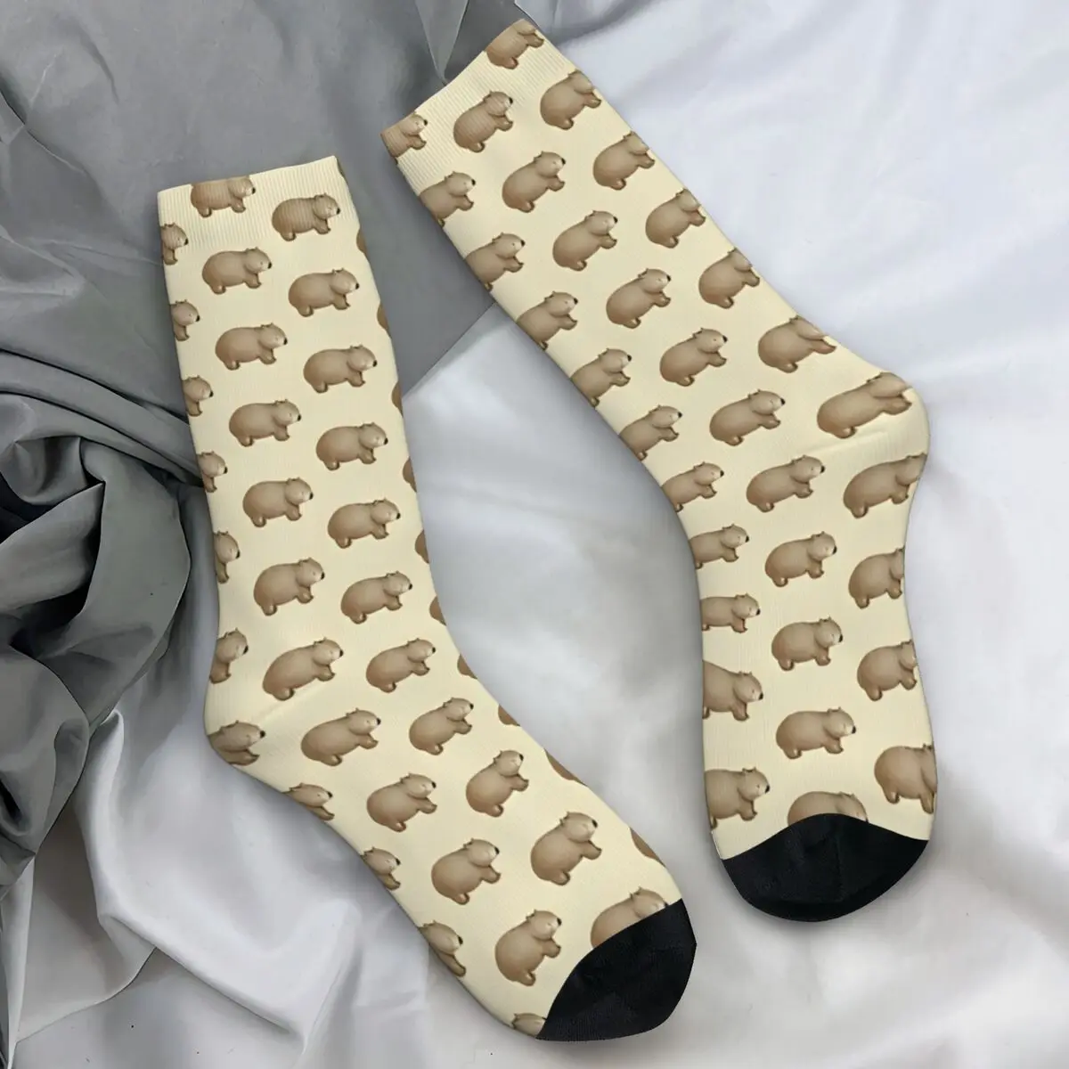 Australian Wombat Doodle Socks Harajuku Stockings Autumn Non Skid Couple Socks Comfortable Design Running Sports Socks