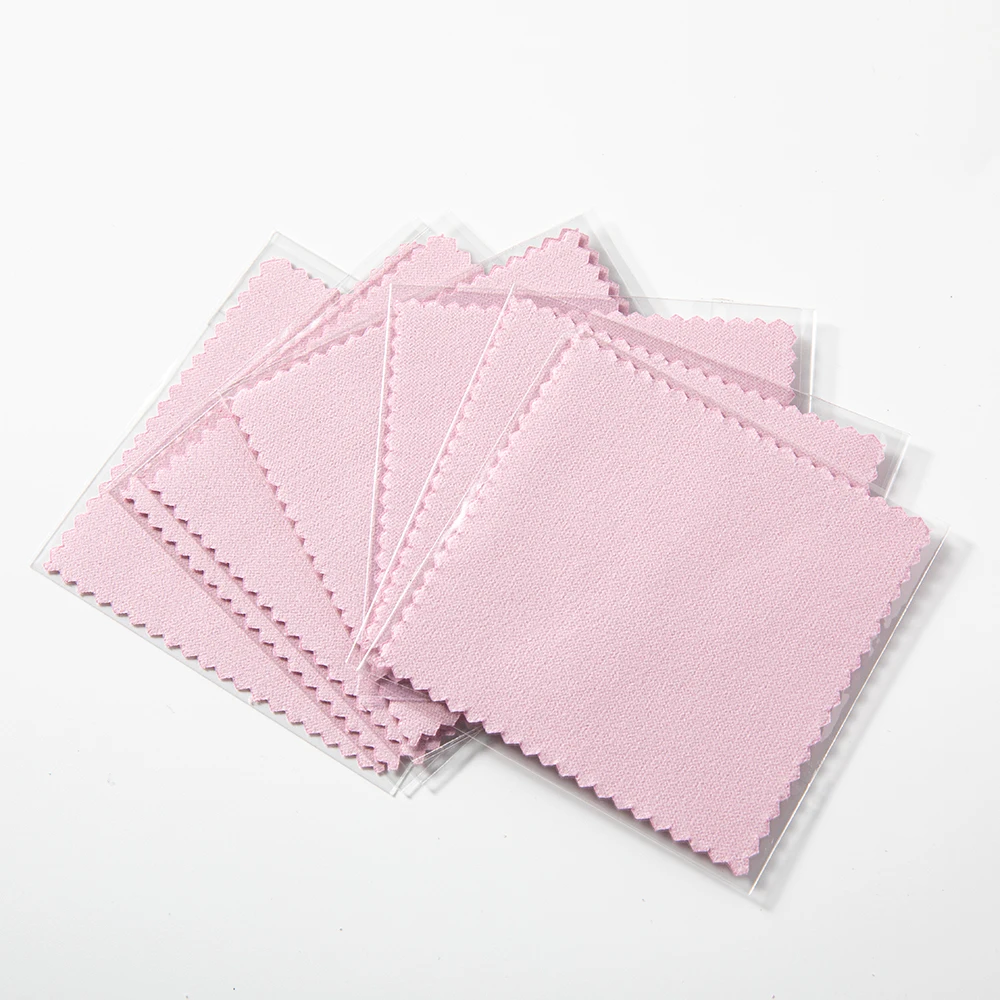 10/50pcs Polish Polishing Cloth Silver Color Cleaning Polishing Cloth Soft Clean Wipe Wiping Cloth Reusable For Jewelry Tools