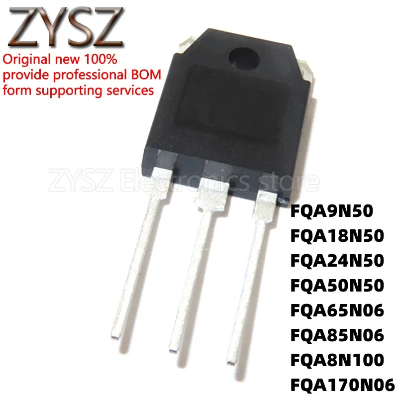 5PCS  FQA8N100 8N100C 50 9 18 24N50 170 65 85N06 FDA18 24N50F TO3P