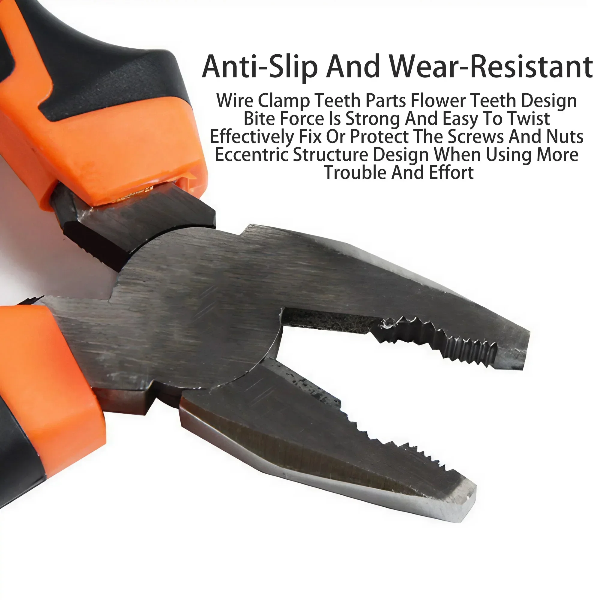 8-дюймовые плоскогубцы с плоским носом, многофункциональные кусачки для электрика, прочное оборудование, ручные инструменты