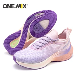 ONEMIX-Zapatillas de correr profesionales para hombre y mujer, calzado deportivo de entrenamiento atlético, transpirable, resistente al agua, antideslizante