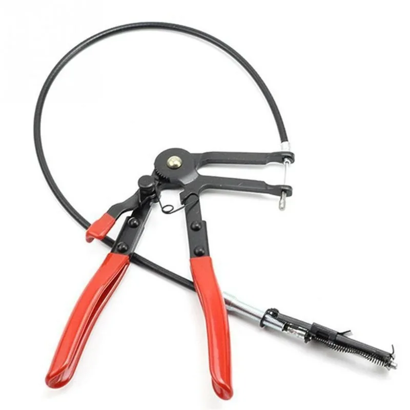 Clamping Pliers Cable Type Flexible Wire Long Automotive Hose Clamp Straight Throat Tube Bundle Removal Tools