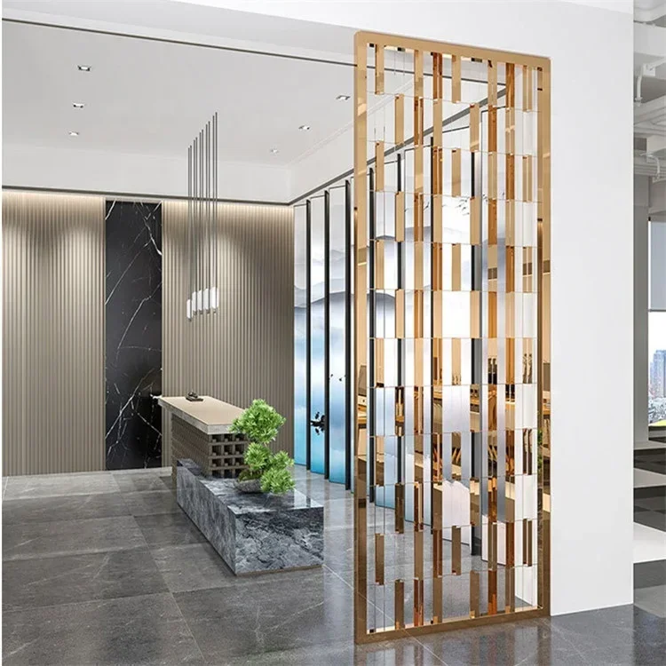 Customized Stainless Steel Indoor and Outdoor Divider Modern Room Divider Cut Metal Screen Separate Partition