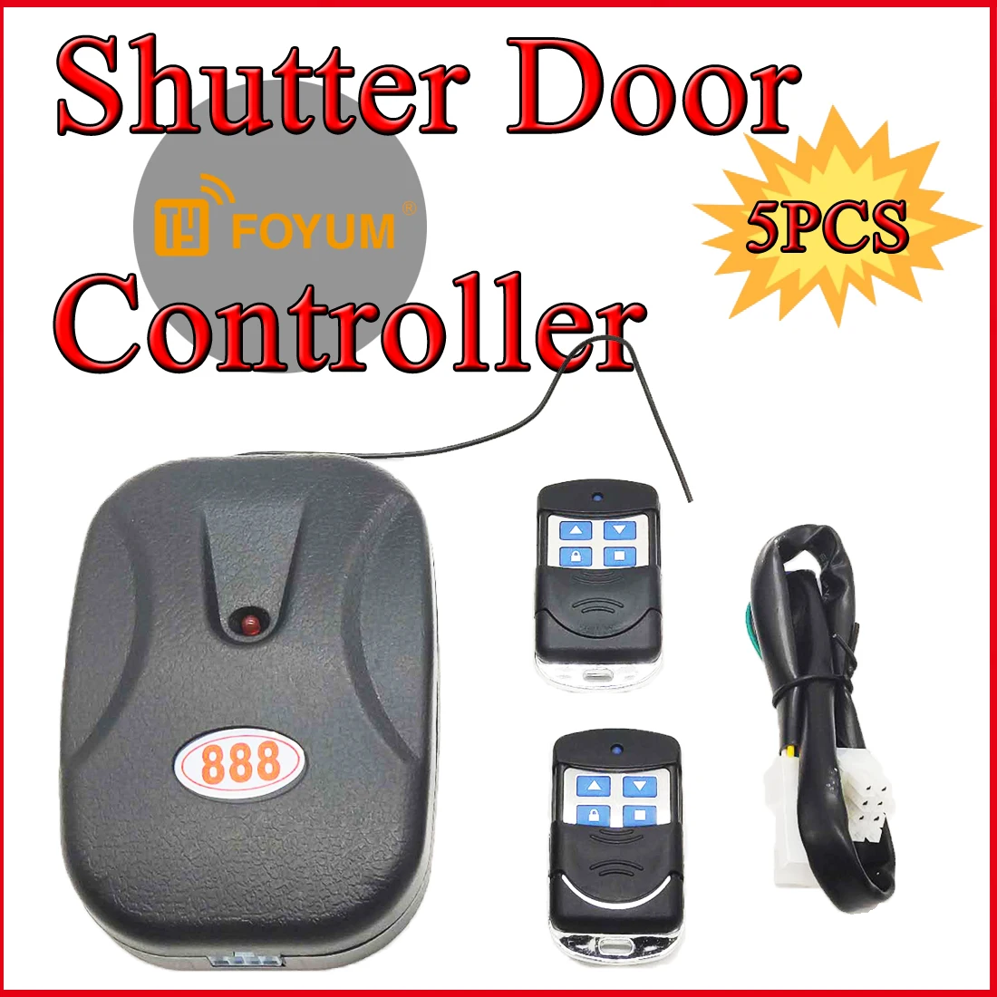 

5Pcs 888Model Shutter Door Controller Electric Garage Lifting Rolling Shutter Remote Control Receiver External Motor Control Box