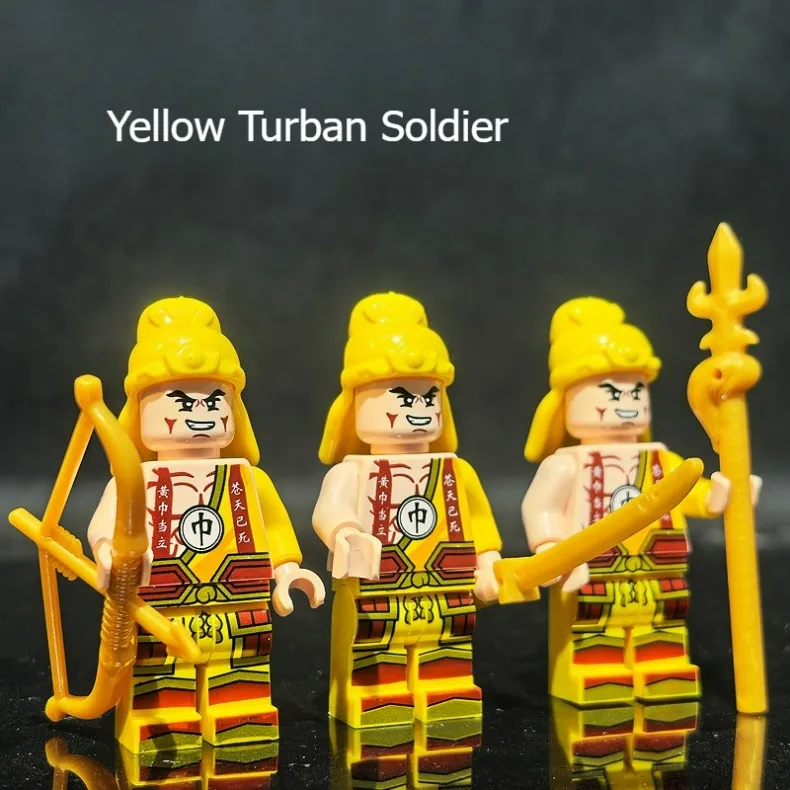 Bausteine ​​von antiken chinesischen Soldaten, digitale Actionfiguren, zusammengebautes Spielzeug, Krabbelspielzeug für Kinder, pädagogisches Spielzeug, humanoide Puppen – Detail 5