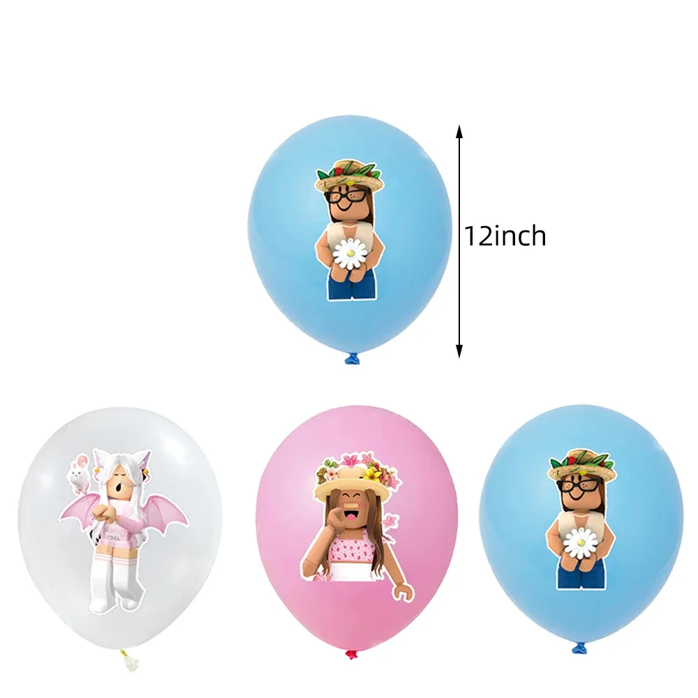 Cartoon Latex Balloons 12inch Lots Package Birthday Party Roblox Kids Favors Birthday Baby Shower Supplies Balloon Decorations