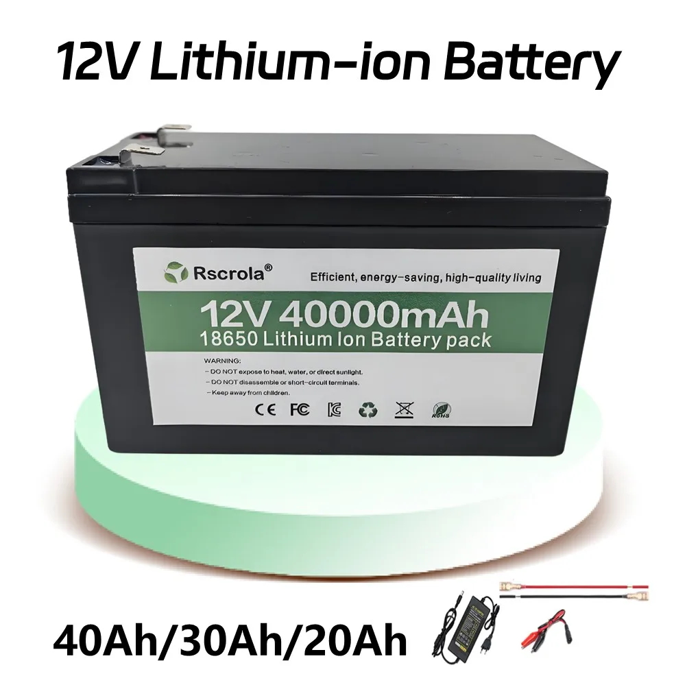 

Long-lasting 12V Lithium-ion Battery,40An 30An 20An A+ 18650 Battery Pack,for UPS,Sprayer,Children's Toy Car,Scale,Solar Energy