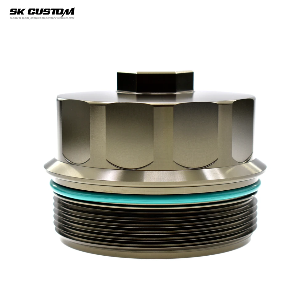 SKCUSTOM Oil Filter Cover Aluminum Alloy Filter Housing For BMW 3 5 7Series E46 M52 M54 M56 Engine Special Car Modification Part