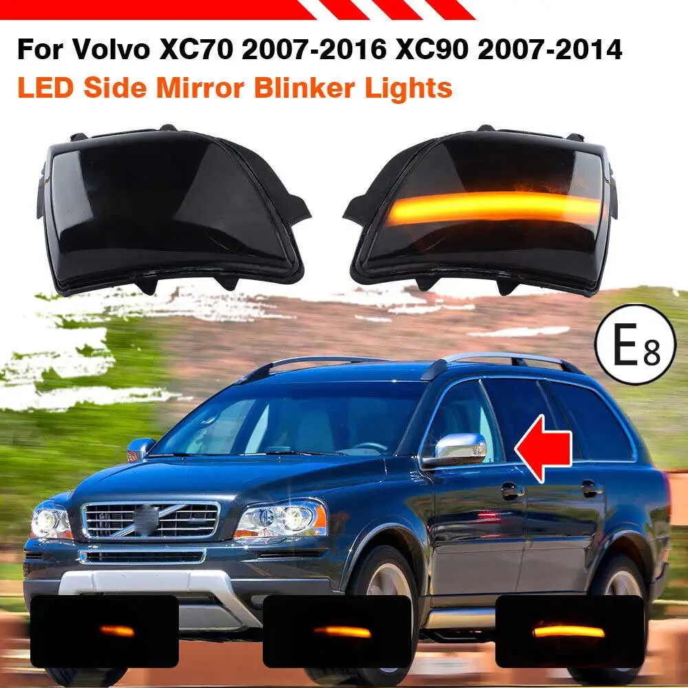 For Volvo XC70 I II 06-16 XC90 I 06-15 LED Mirror Indicator Outside Mirror Indicator