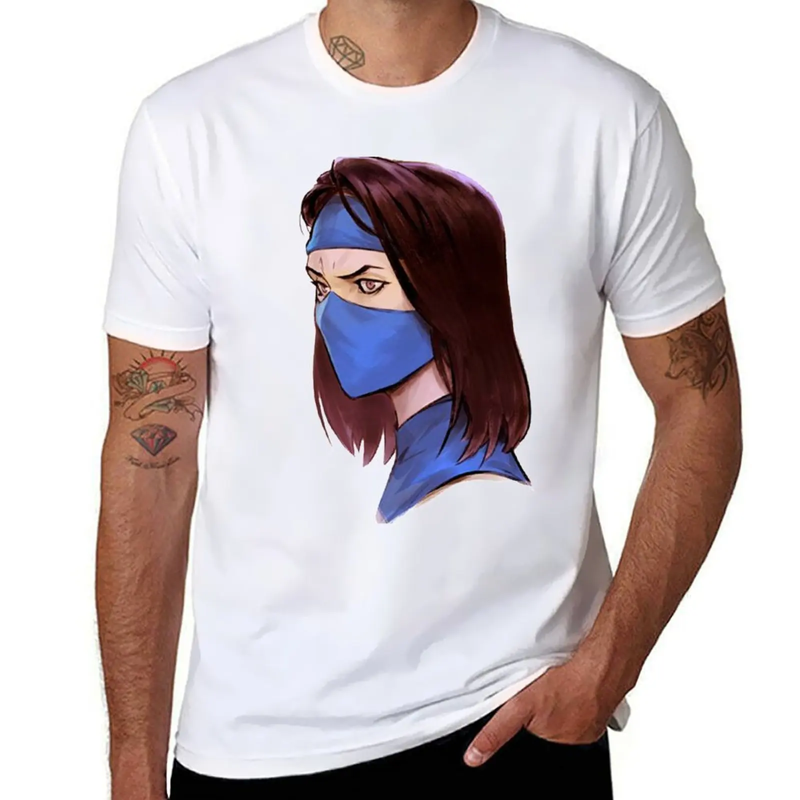 

Mortal Kombat Simple Kitana T-Shirt man t shirt cotton high quality cotton t shirt pack t shirts for man graphic vintage T-Shirt