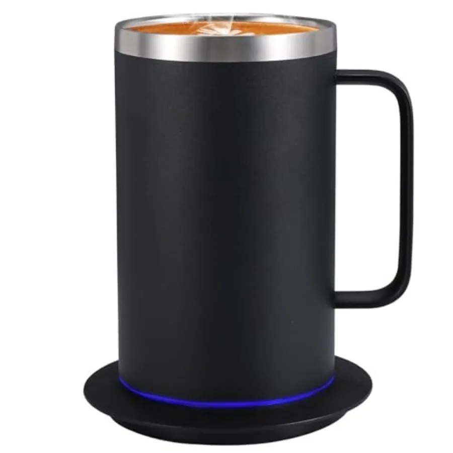 

Self Heating Coffee Mug Heated Coffee Mug with Smart Mug Warmer and Ergonomic Handle Auto Heat to 131°F USB-Powered Desk Warmer