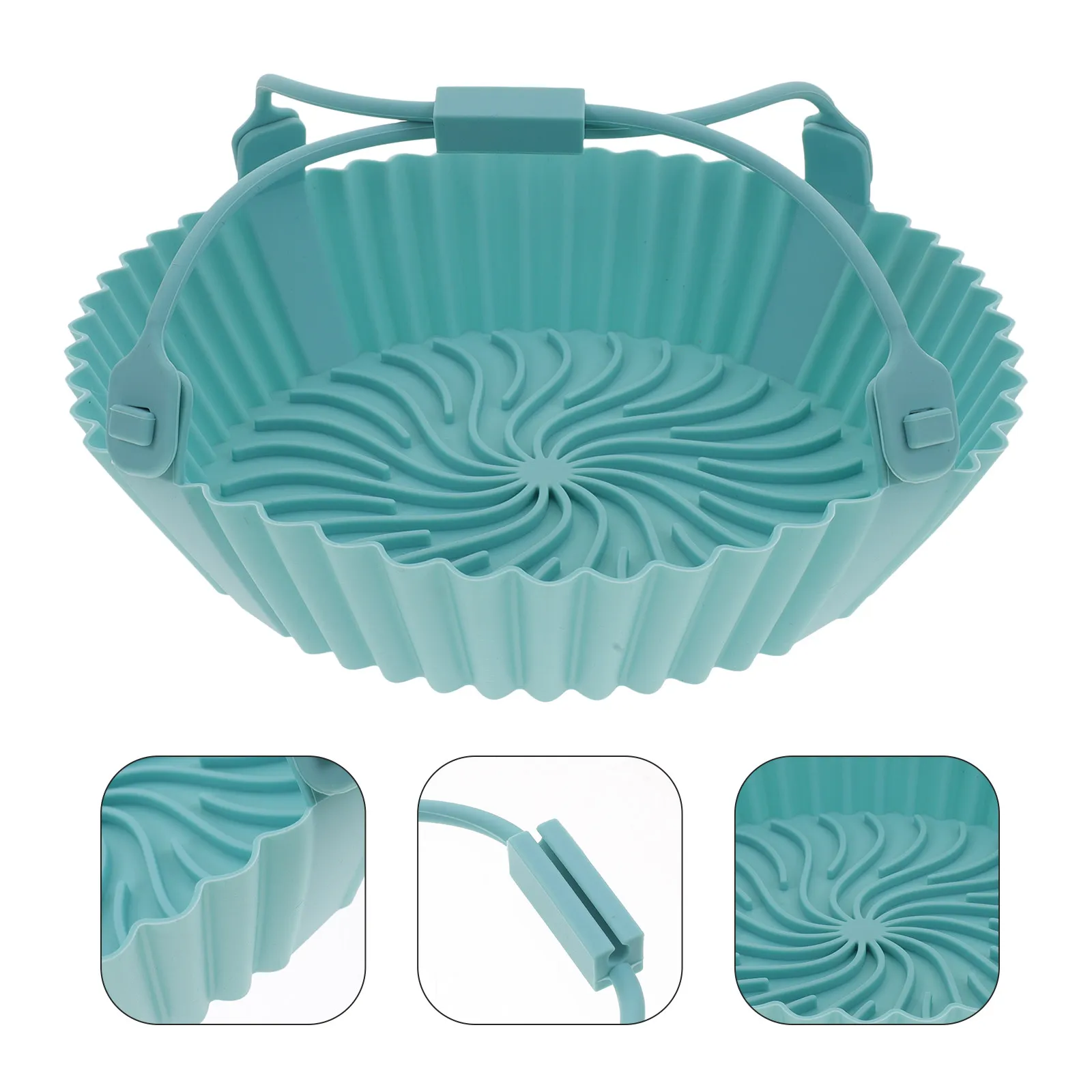 

Многоразовая силиконовая форма для аэрофритюрницы, круглая, антипригарная, термостойкая, для чипсов, закусок, курицы