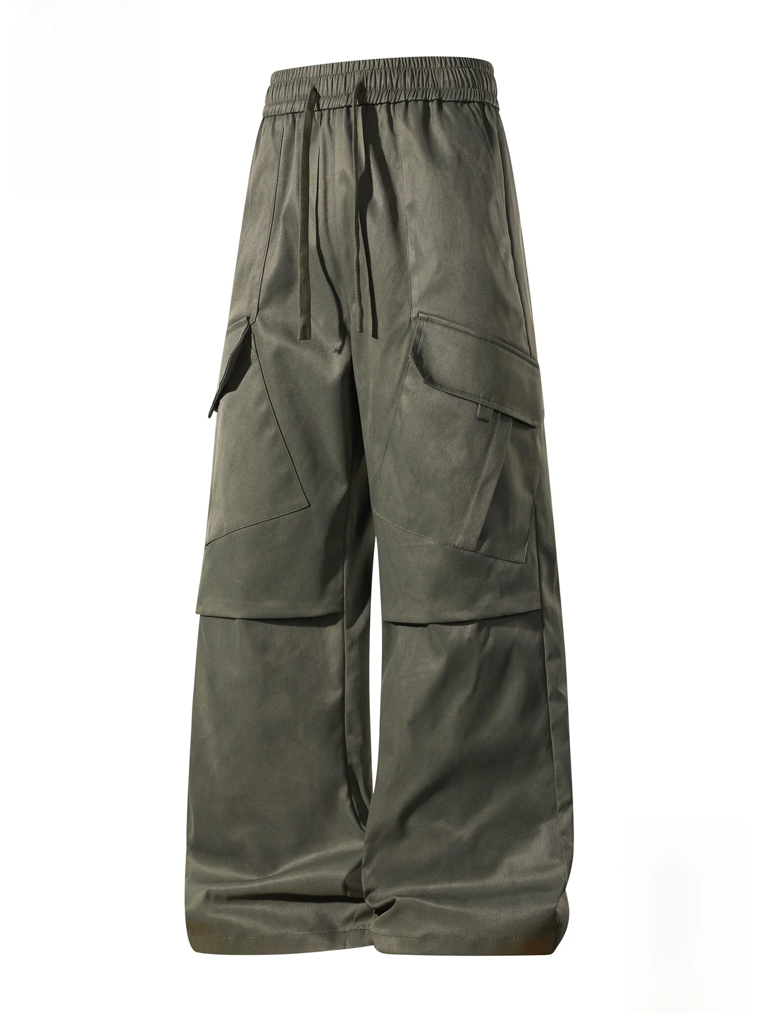 

PaulFrank Spring American Sle Outdoor Workwear Casual Pants Men's Loose Straight Leg Trousers Elastic Waist No Ironing