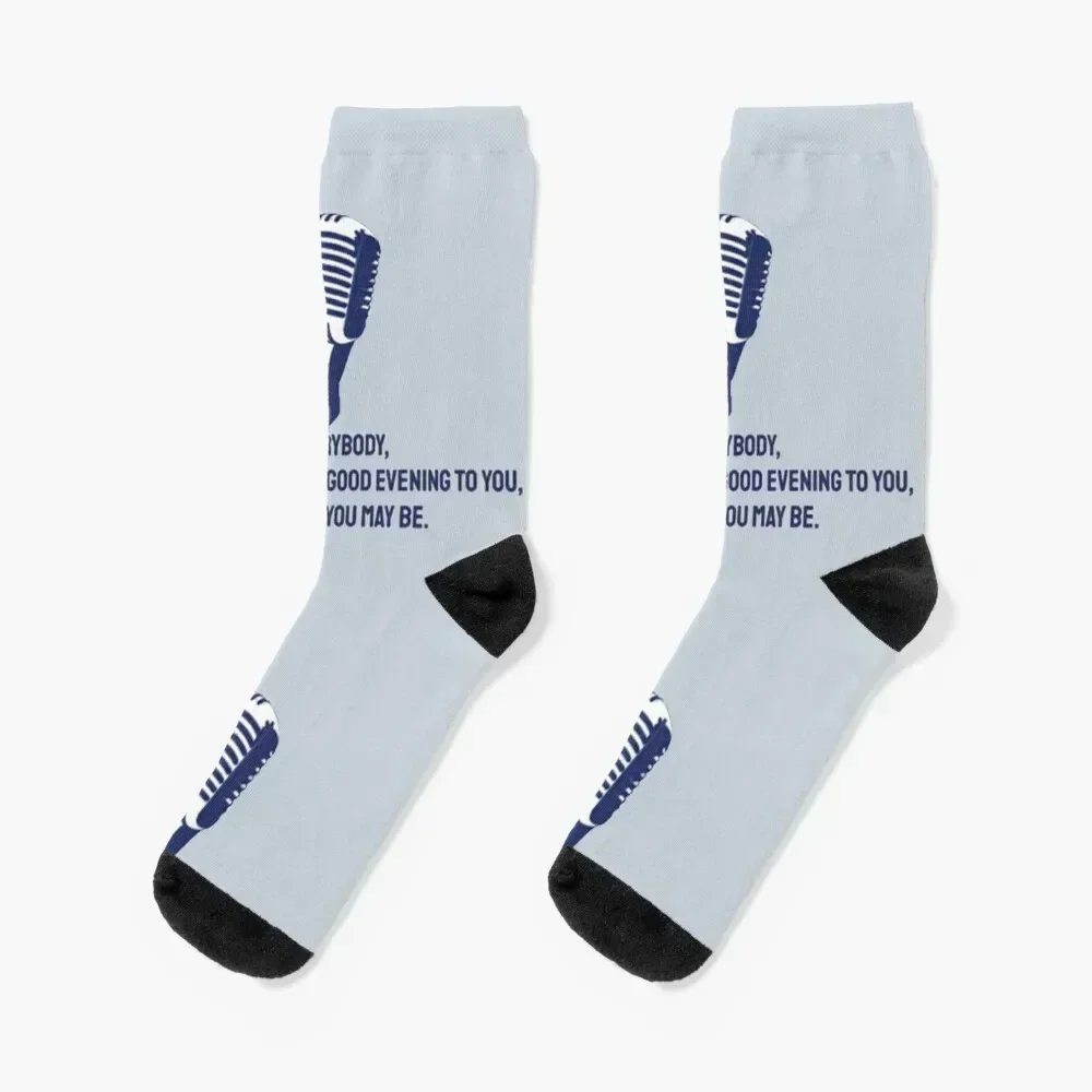 Vin Scully Classic Socks professional running set basketball crazy Women's Socks Men's