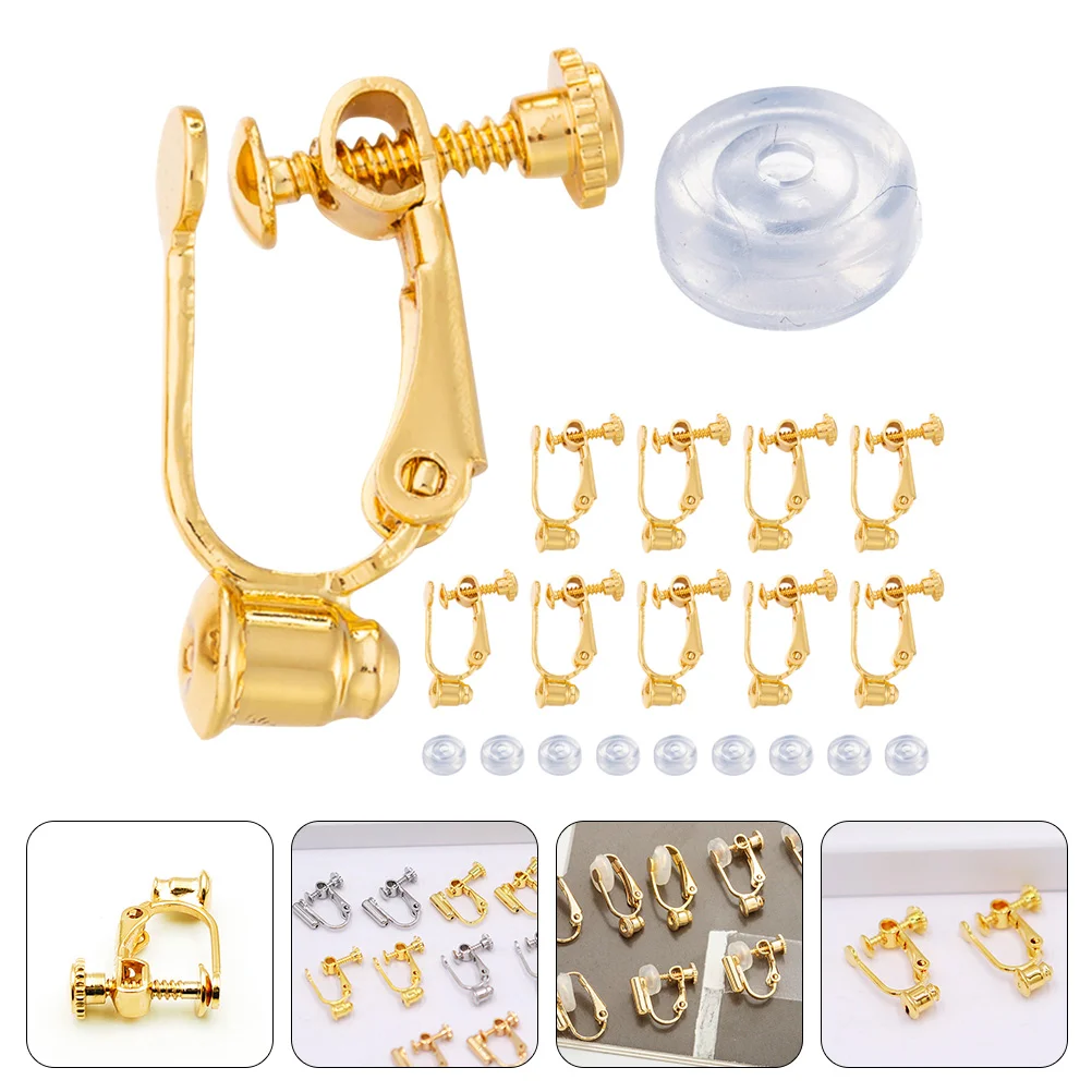 

Display Ear Clip Adapter Jewelry Making Materials Supplies Alloy Convert Pierced Earrings To